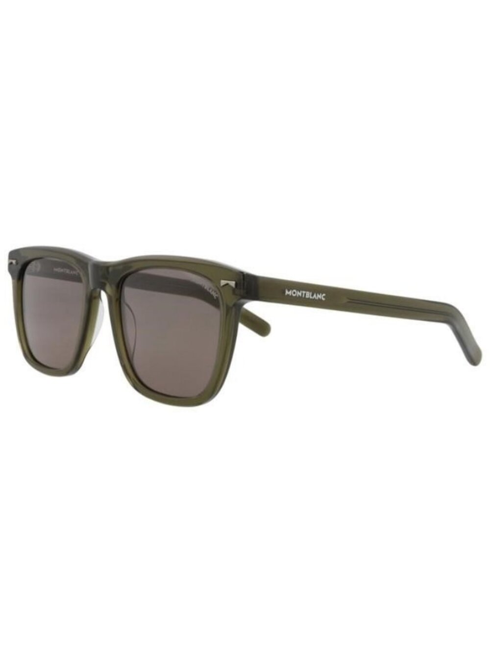 New Montblanc Mens Square/Rectangle Green Green Brown Fashion Designer Sunglasse